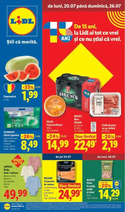 Lidl Catalog: Ofertă actuală din 20.07.2026