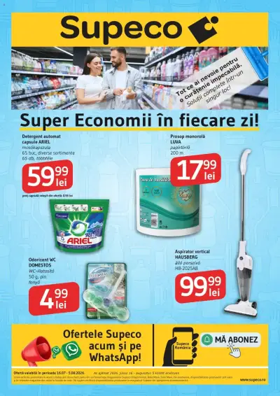 Supeco Catalog Curatenie Bilingv: Ofertă actuală din 16.07.2026