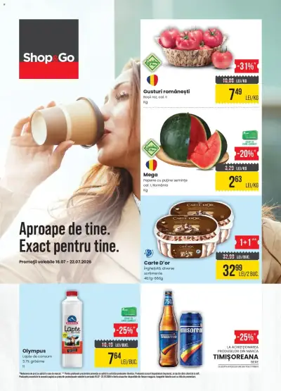 Mega Image Catalog Shop&Go: Ofertă actuală din 16.07.2026