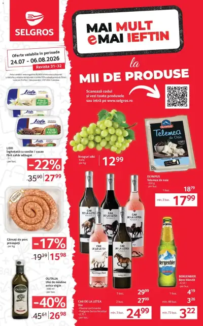 Selgros Catalog Magazine Mici: Ofertă actuală din 24.07.2026
