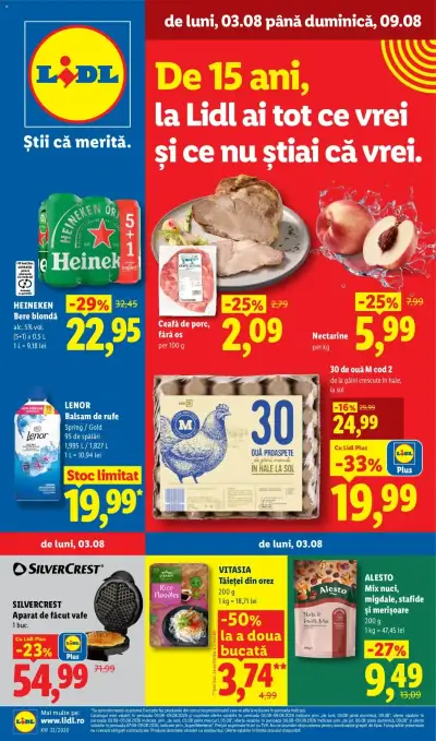 Lidl Catalog: Ofertă actuală din 03.08.2026