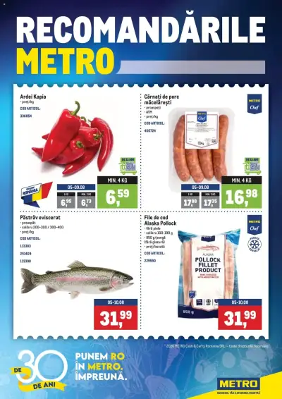 Metro Catalog: Ofertă actuală din 03.08.2026