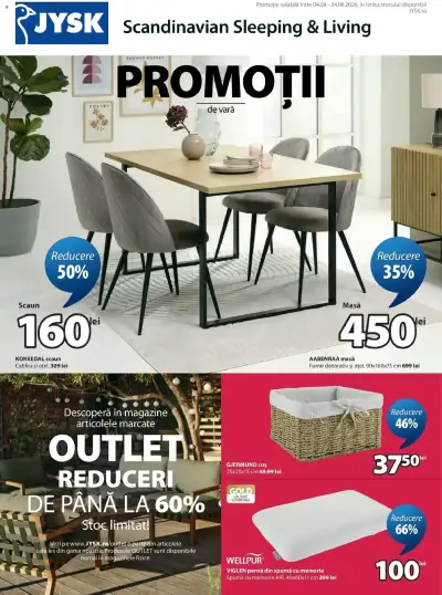JYSK Catalog: Ofertă actuală din 04.08.2026