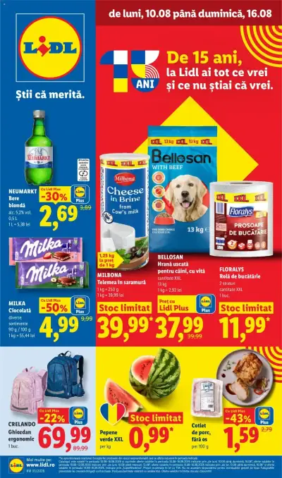 Lidl Catalog: Ofertă actuală din 10.08.2026