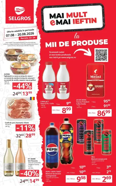 Selgros Catalog Magazine Mici: Ofertă actuală din 07.08.2026