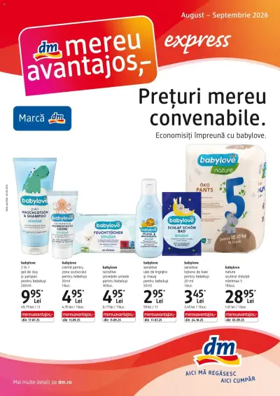 DM drogeriemarkt Catalog Express: Ofertă actuală din 06.08.2026