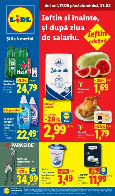 Lidl Catalog: Ofertă actuală din 17.08.2026