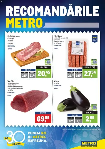 Metro Catalog: Ofertă actuală din 17.08.2026