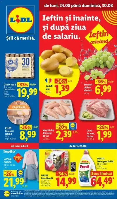 Lidl Catalog: Ofertă actuală din 24.08.2026