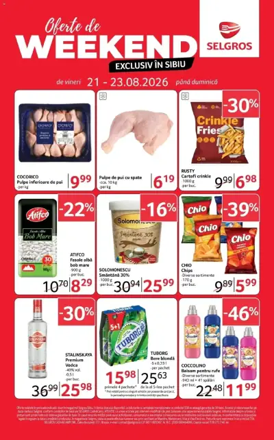 Selgros Catalog Oferte de weekend: Ofertă actuală din 21.08.2026