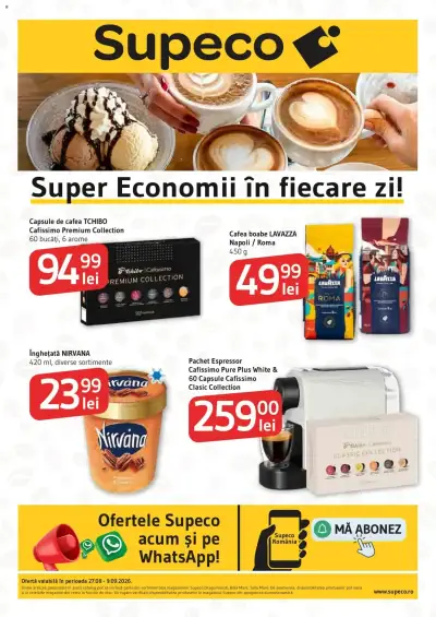 Supeco Catalog Cafea & Înghețată: Ofertă actuală din 27.08.2026