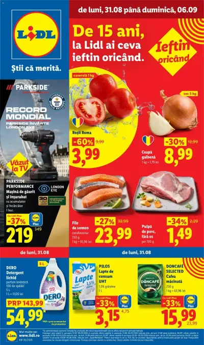 Lidl Catalog: Ofertă actuală din 31.08.2026