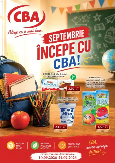 CBA Catalog: Ofertă actuală din 10.09.2026