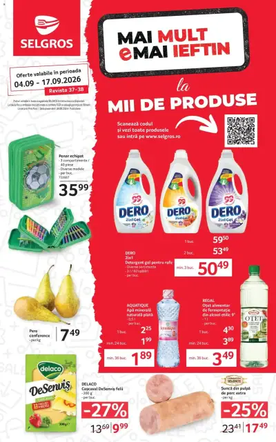 Selgros Catalog Magazine Mici: Ofertă actuală din 04.09.2026
