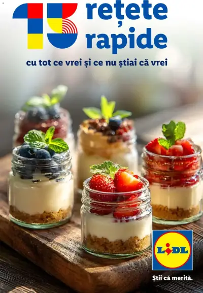 Lidl Catalog 15 rețete rapide: Ofertă actuală din 07.09.2026