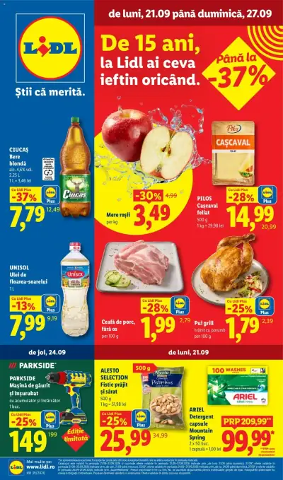 Lidl Catalog: Ofertă actuală din 21.09.2026