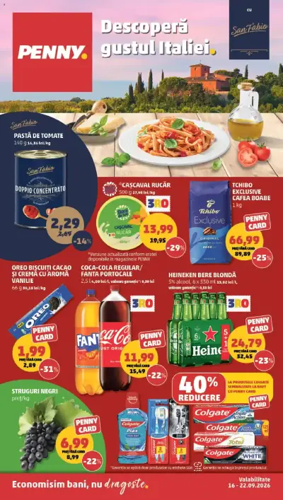 PENNY Catalog: Ofertă actuală din 16.09.2026