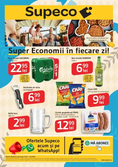 Supeco Catalog Bere & Chips & Petfood: Ofertă actuală din 24.09.2026