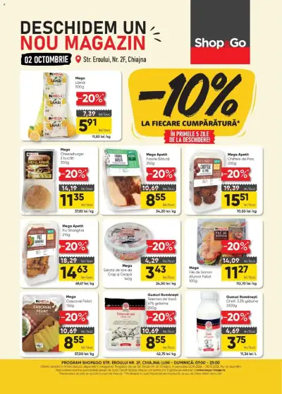 Mega Image Catalog Deschidere Chiajna: Ofertă actuală din 02.10.2026