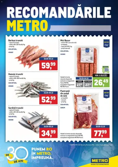 Metro Catalog: Ofertă actuală din 29.09.2026