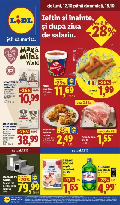 Lidl Catalog: Ofertă actuală din 12.10.2026
