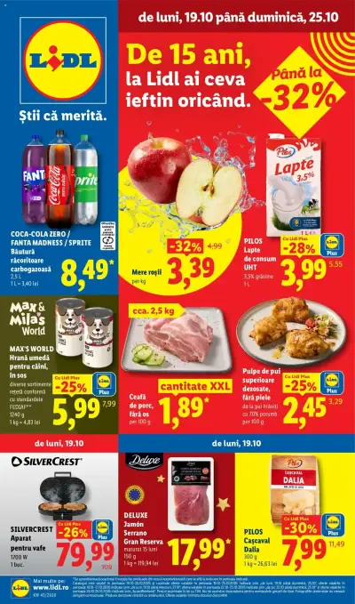 Lidl Catalog: Ofertă actuală din 19.10.2026