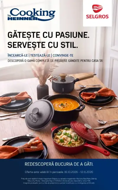 Selgros Catalog Heinner: Ofertă actuală din 16.10.2026
