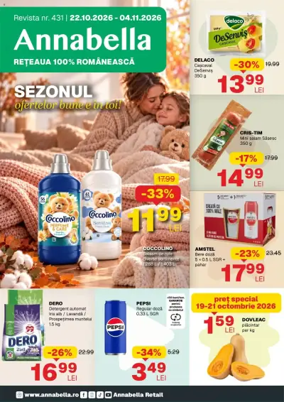 Annabella Catalog Bunești: Ofertă actuală din 22.10.2026