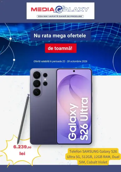 Media Galaxy Catalog: Ofertă actuală din 22.10.2026