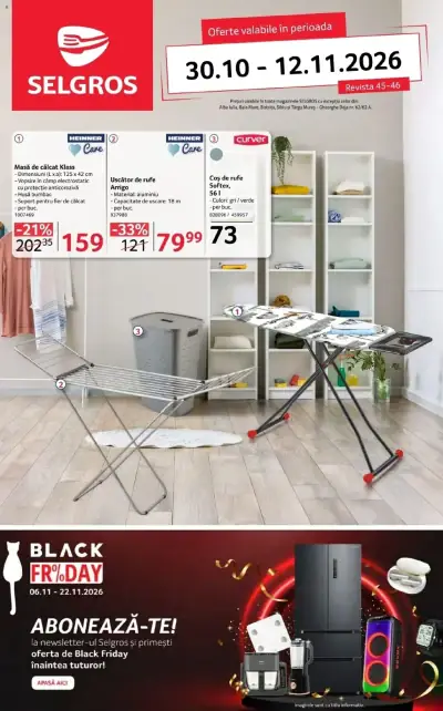Selgros Black Friday: Ofertă actuală din 30.10.2026