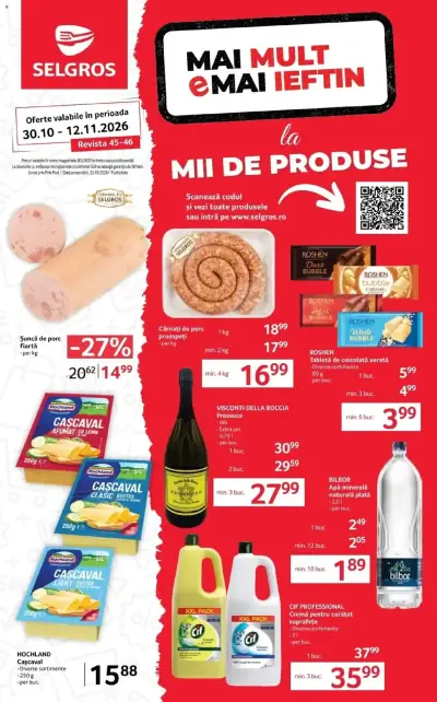 Selgros Catalog Magazine Mici: Ofertă actuală din 30.10.2026
