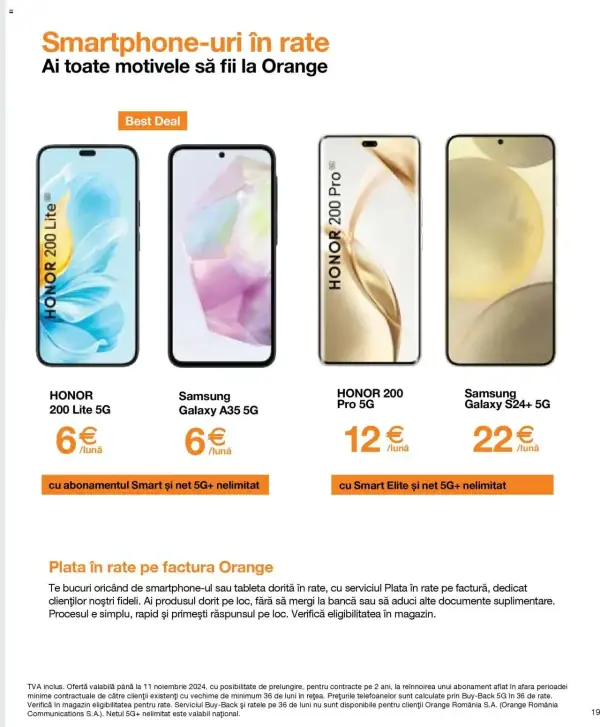 Cataloage Orange: Ofertă actuală din 10.09.2024 - 10-09-2024 - 16-11-2024.