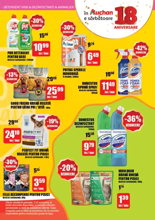 Cataloage Auchan: Ofertă actuală din 02.10.2024 - Oferte și revista - 02-10-2024 - 22-10-2024.