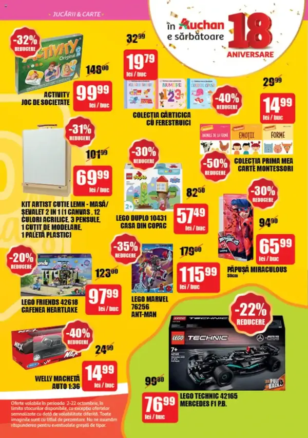 Cataloage Auchan: Ofertă actuală din 02.10.2024 - Oferte și revista - 02-10-2024 - 22-10-2024.