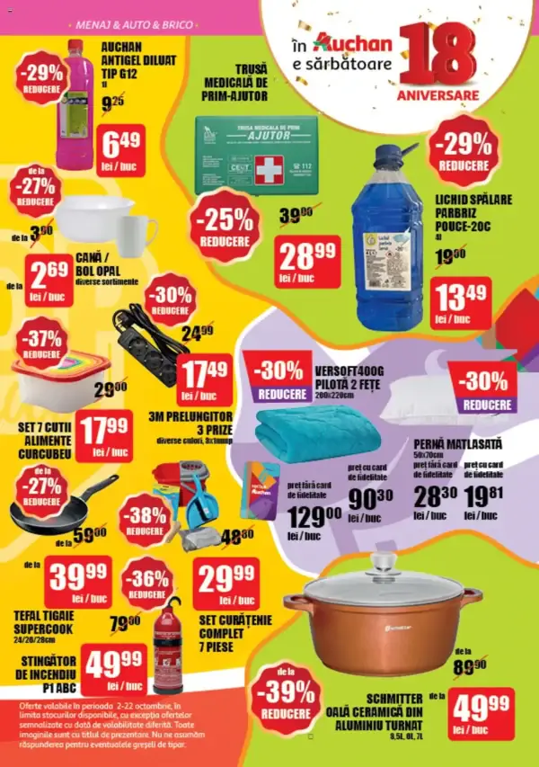 Cataloage Auchan: Ofertă actuală din 02.10.2024 - Oferte și revista - 02-10-2024 - 22-10-2024.