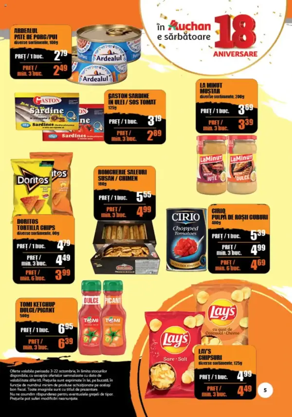 Cataloage Auchan: Ofertă actuală din 03.10.2024 - Oferte și revista - 03-10-2024 - 22-10-2024.