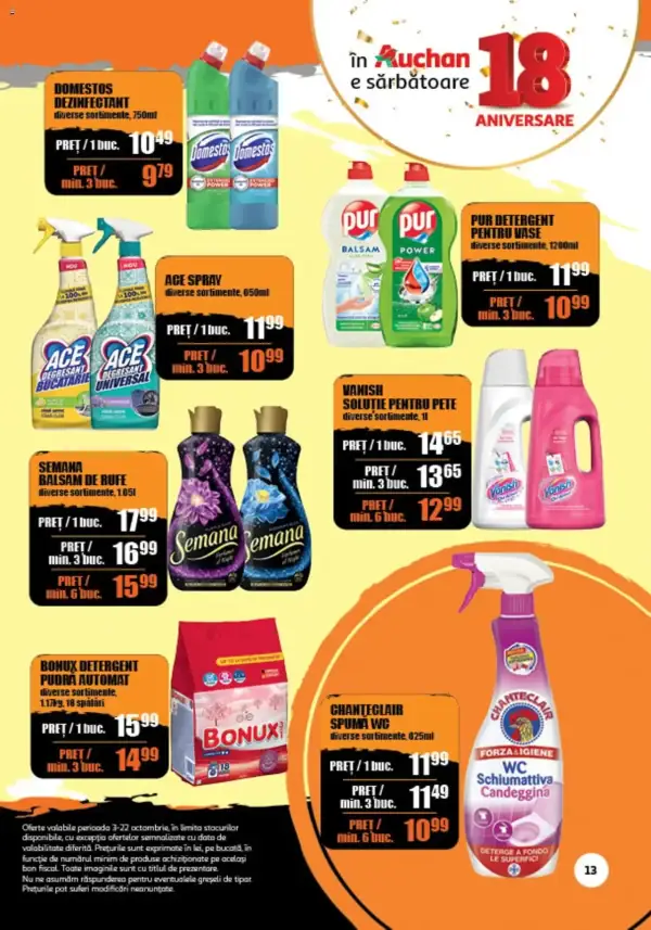 Cataloage Auchan: Ofertă actuală din 03.10.2024 - Oferte și revista - 03-10-2024 - 22-10-2024.