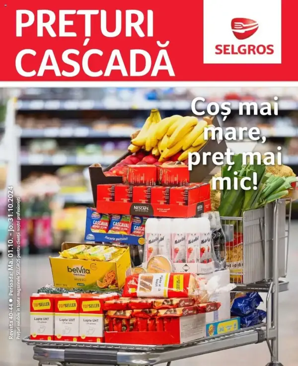 Cataloage Selgros: Ofertă actuală din 01.10.2024 - Prețuri Cascadă - 01-10-2024 - 31-10-2024.