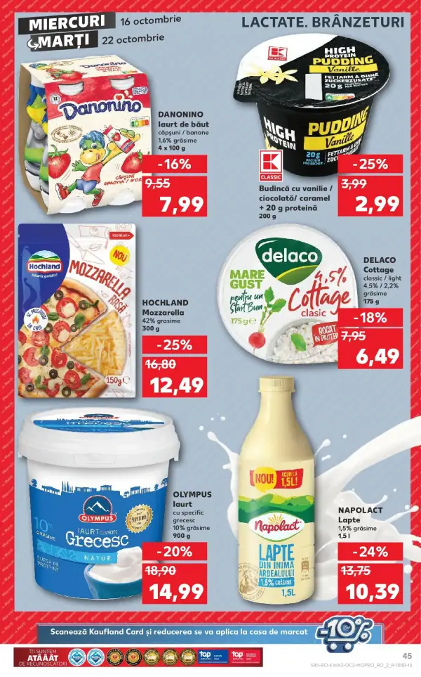 Cataloage Kaufland: Ofertă actuală din 16.10.2024 - Revista "Medgidia" - 16-10-2024 - 22-10-2024.