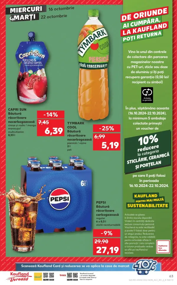 Cataloage Kaufland: Ofertă actuală din 16.10.2024 - Revista "Medgidia" - 16-10-2024 - 22-10-2024.