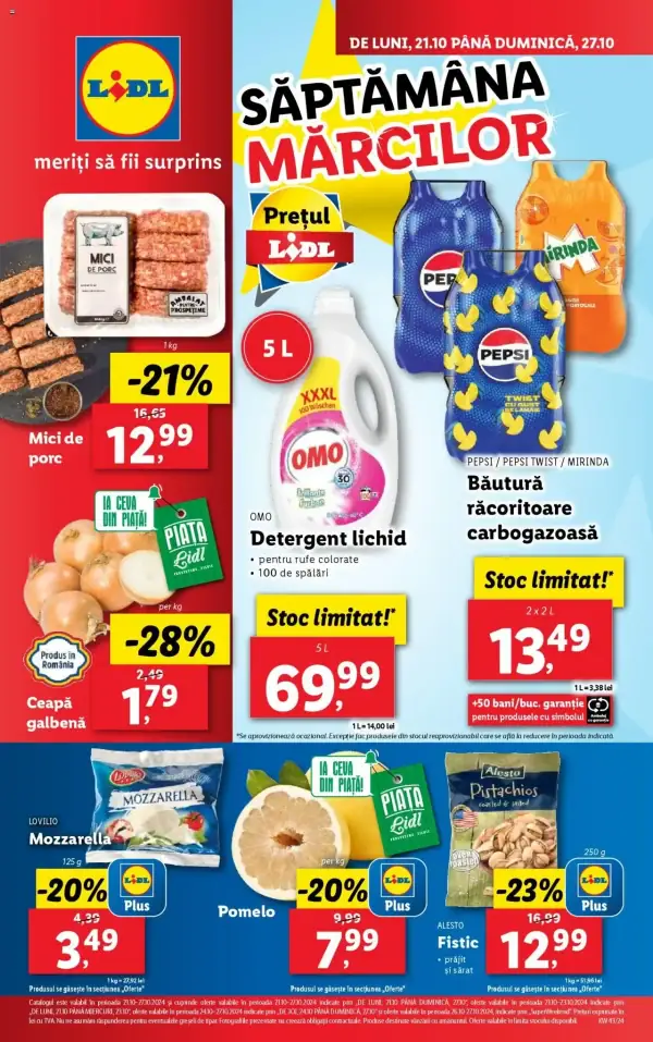 Cataloage Lidl: Ofertă actuală din 21.10.2024 - Oferta produse - 21-10-2024 - 27-10-2024.