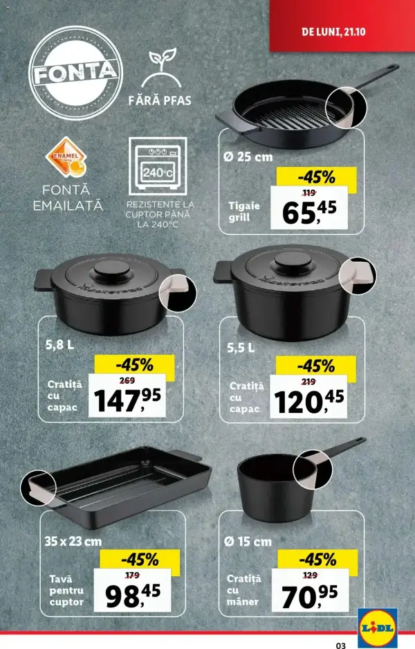 Cataloage Lidl: Ofertă actuală din 21.10.2024 - Oferta produse - 21-10-2024 - 27-10-2024.