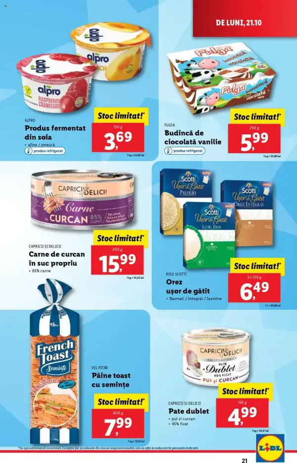 Cataloage Lidl: Ofertă actuală din 21.10.2024 - Oferta produse - 21-10-2024 - 27-10-2024.