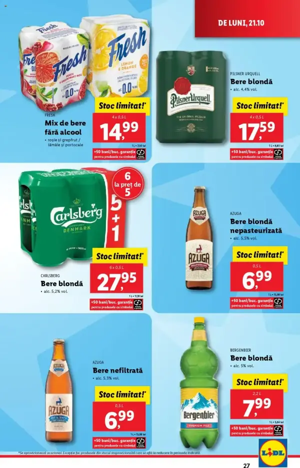 Cataloage Lidl: Ofertă actuală din 21.10.2024 - Oferta produse - 21-10-2024 - 27-10-2024.