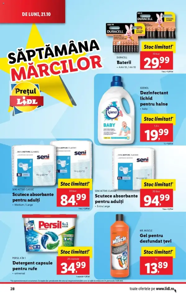 Cataloage Lidl: Ofertă actuală din 21.10.2024 - Oferta produse - 21-10-2024 - 27-10-2024.