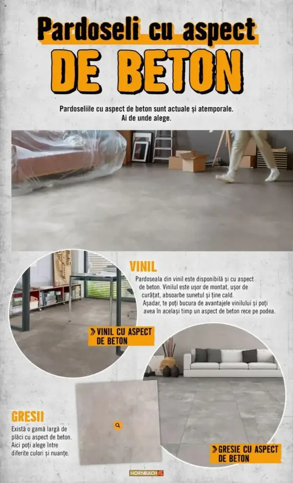 Cataloage Hornbach: Ofertă actuală din 15.10.2024 - Pardoseală - 15-10-2024 - 16-11-2024.