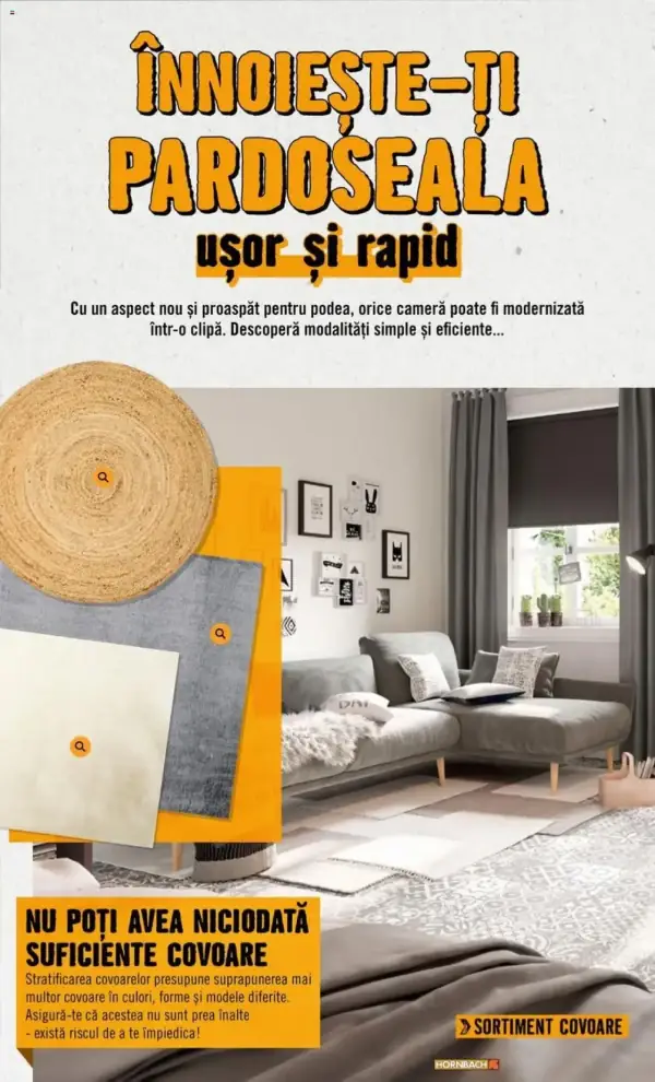 Cataloage Hornbach: Ofertă actuală din 15.10.2024 - Pardoseală - 15-10-2024 - 16-11-2024.