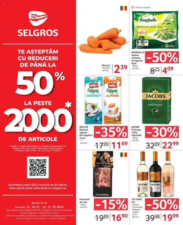 Cataloage Selgros: Ofertă actuală din 18.10.2024 - Food - 18-10-2024 - 31-10-2024.