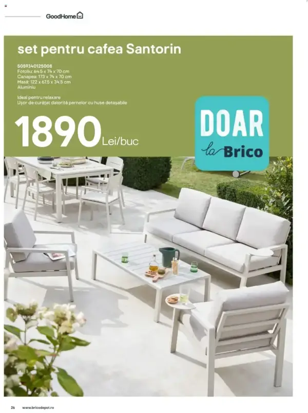 Cataloage Brico Depot: Ofertă actuală din 22.04.2024 - Mobilier Grădină 1 - 22-04-2024 - 18-11-2024.