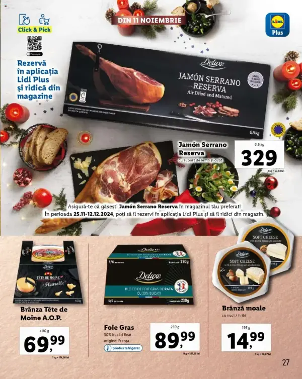 Cataloage Lidl: Ofertă actuală din 28.10.2024 - Oferta produse - 28-10-2024 - 31-12-2024.